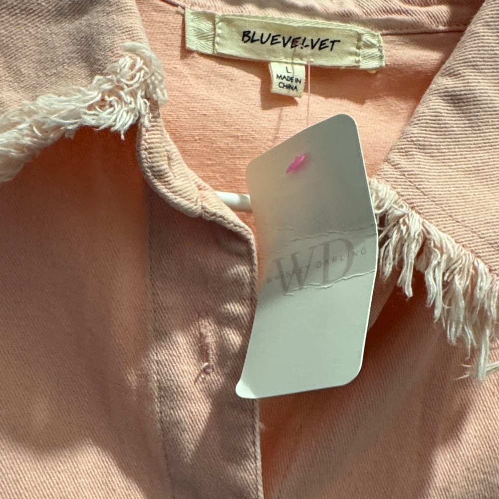 Nili Lotan Pink & Red Embellished Jean Jacket - Picture 3 of 8